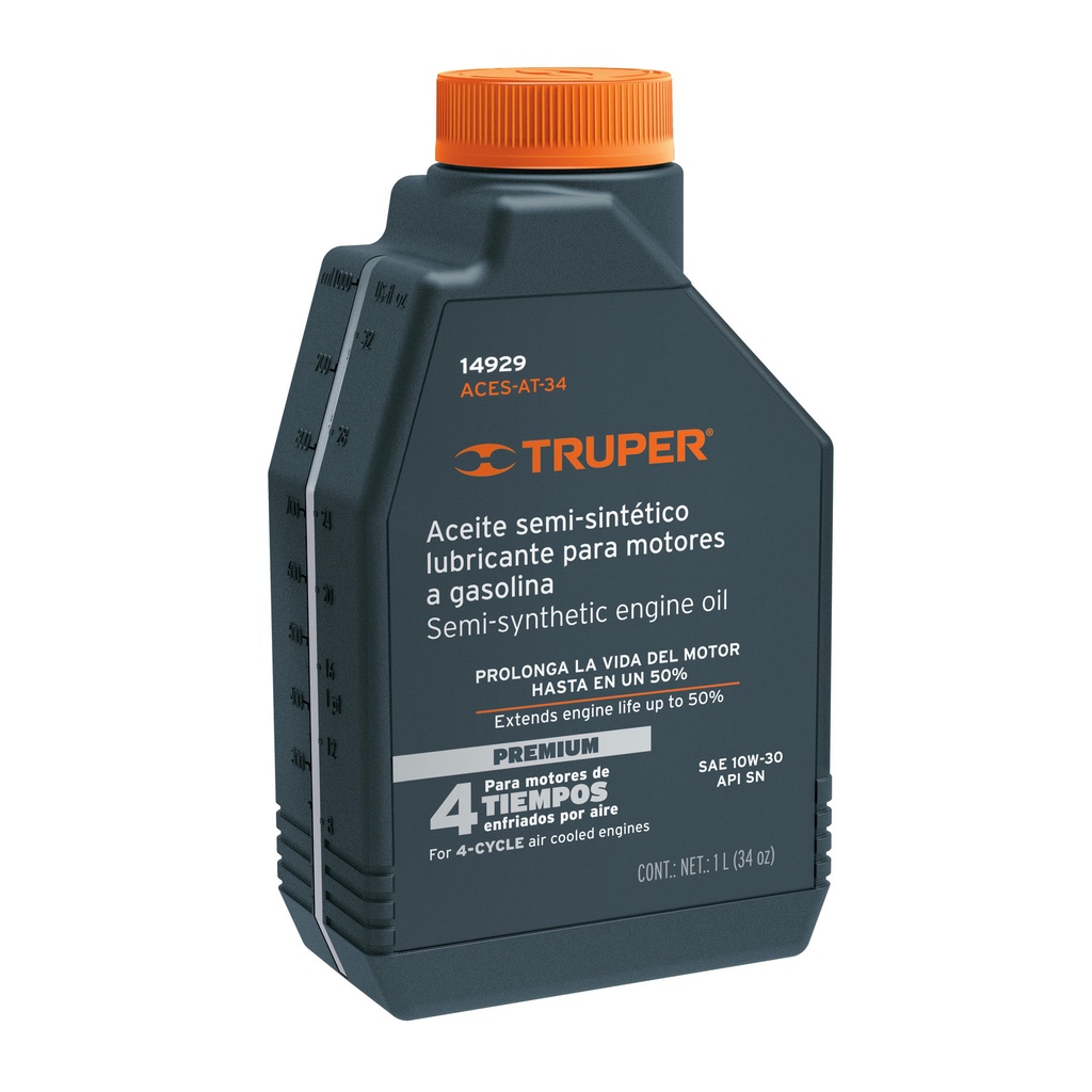 [14929] Aceite semi-sintético, motor 4 tiempos, 946ml (32oz), Truper