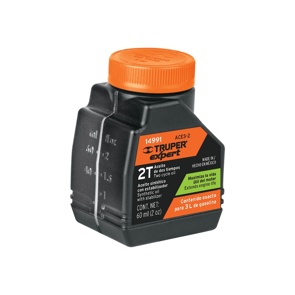 [14991] Aceite sintetico para motor de 2 tiempos para mezcla 59ml, Truper
