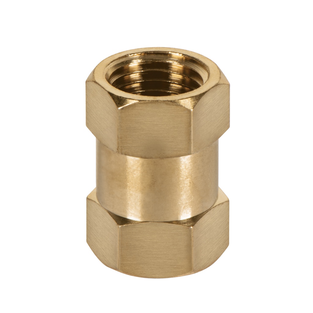 [19025] Acople de laton tipo FF cuerda 1/4 NPT, Truper