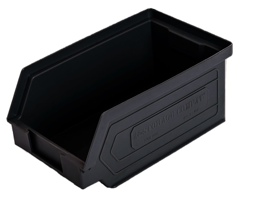 Contenedor Negro - Serie Zeus | 160/140x95x75 mm, Storage Compat