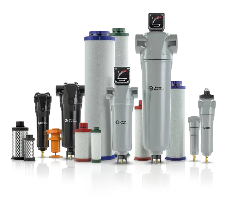 Filtro coalescente | carcasa azul FS 6 (N1/8) - CP Tamaño 1 Grado S 2.8L/S 6CFMs 1/8” Conexión NPT, Chicago Pneumatic