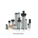 Filtro coalescente | carcasa azul FS 321 (N1 1/2) - CP Tamaño 12 Grado S 151.4L/S 321CFMs 1 1/2” Conexión NPT, Chicago Pneumatic